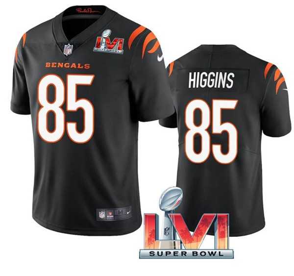 Nike Bengals Men & Women & Youth 85 Tee Higgins Black 2022 Super Bowl LVI Vapor Limited Jersey,We sell and wholesale Nike Bengals Men & Women & Youth 85 Tee Higgins Black 2022 Super Bowl LVI Vapor Limited Jersey on line form chian!